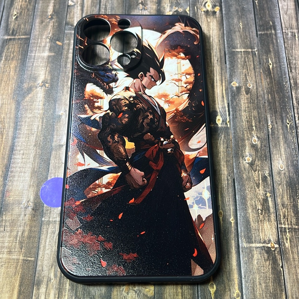 5for$10 Dragon Ball Z Silicone IPhone 13 Pro Max Gohan Dragon Kimono Phone Case